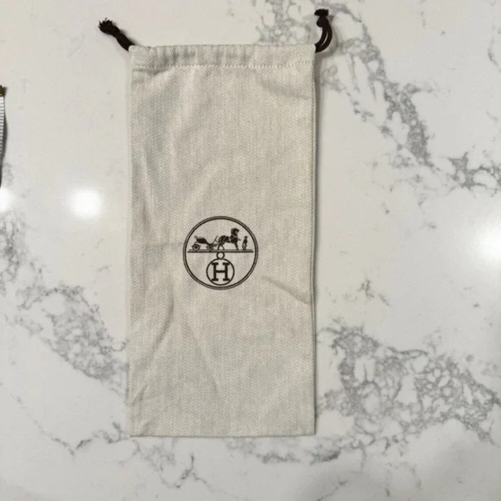 Hermes Dust Bag Perfect for Flats or Sandals Size 14 x 7
